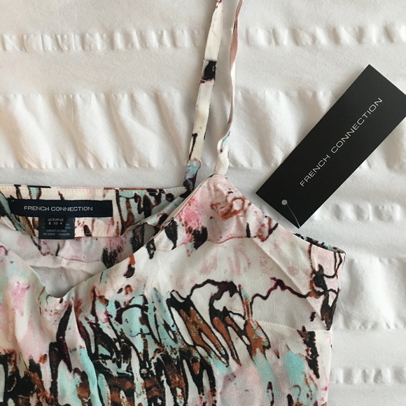 NWT French Connection Multicolor Strappy Tank Top - Picture 2 of 6